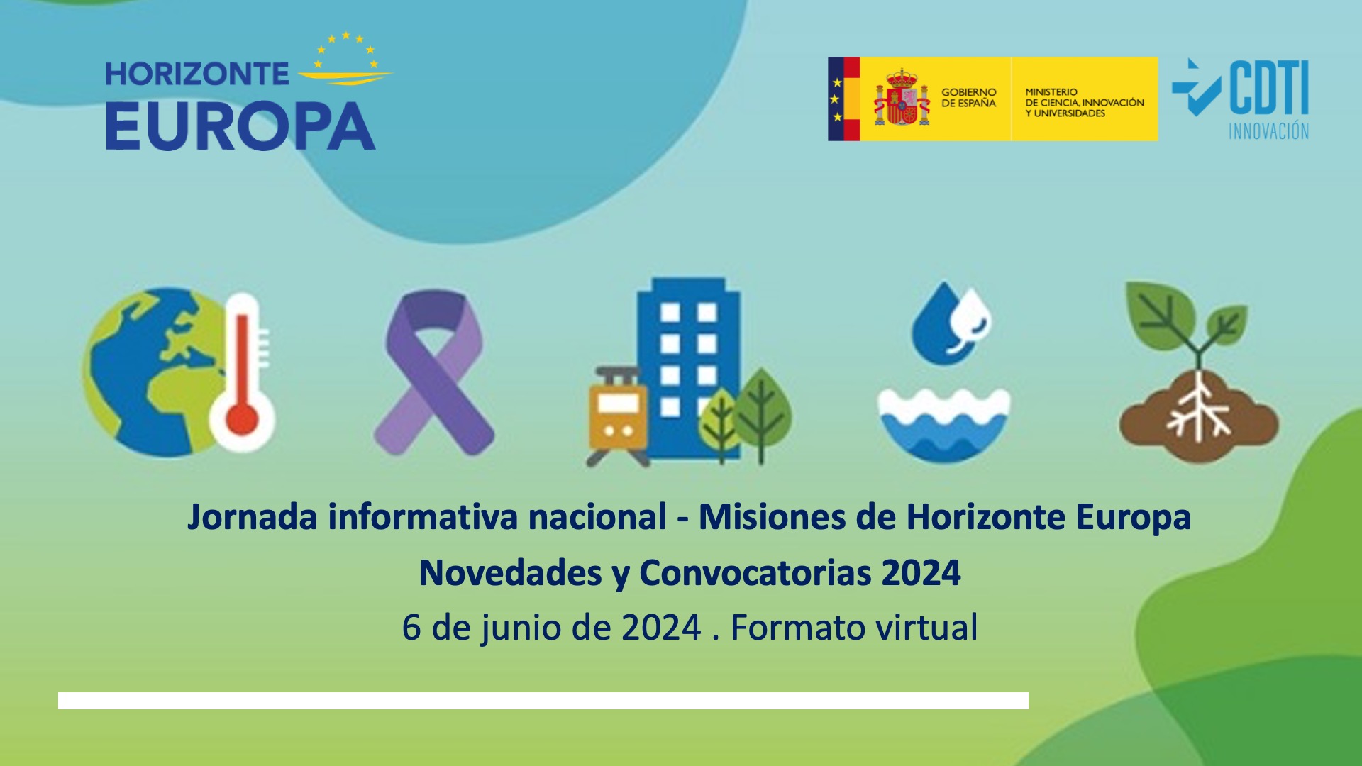 Misiones Horizonte Europa: Convocatorias 2024, Online