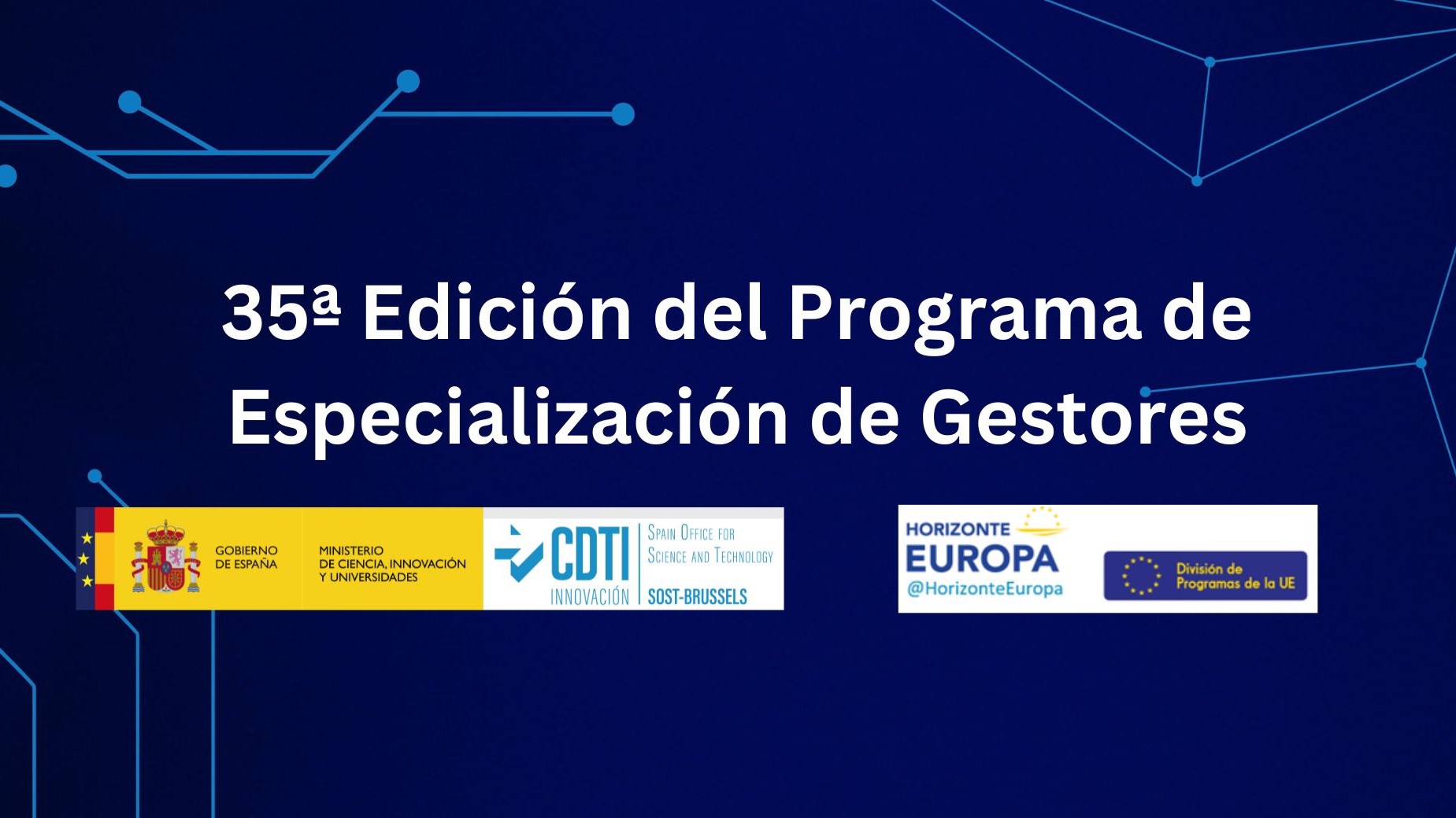 Programa de Especialización de Gestores CDTI-SOST